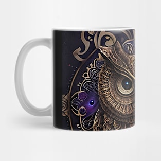 Owl in a Circle Mug